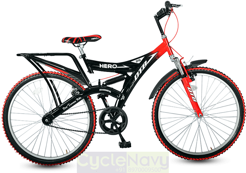 Hero Ranger DTB 26T Red Six Speed Bicycle | CycleNavy